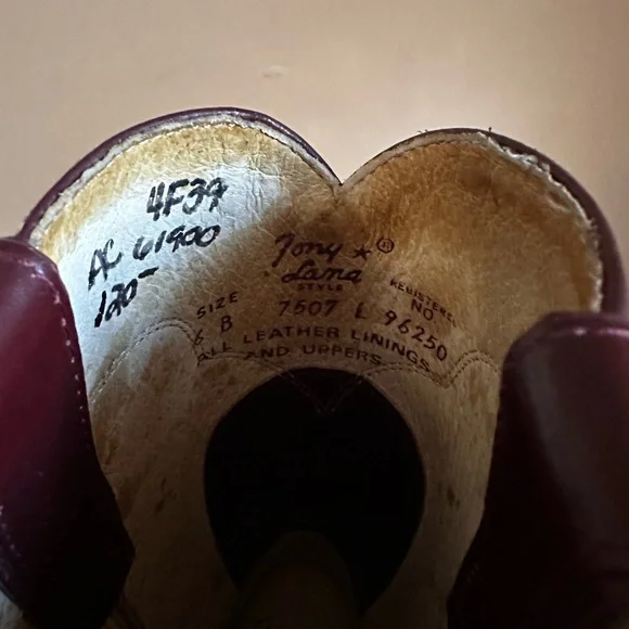 Tony Lama Roper Cowboy Boots - Picture 5 of 6